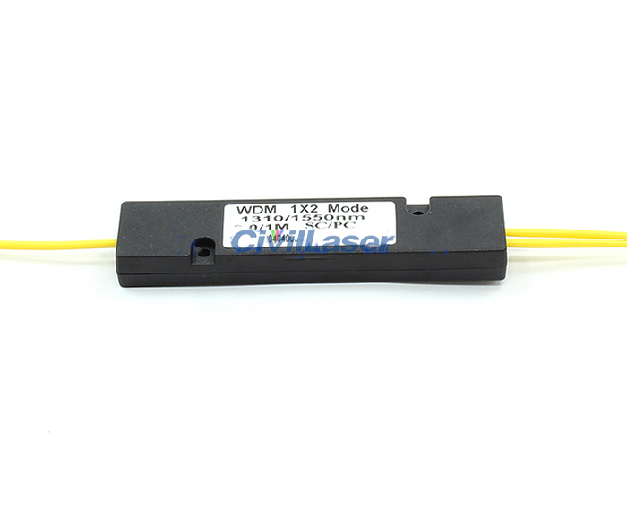 3 Channel FBT Wavelength Division Multiplexer Biconic Taper 1/2WDM ABS